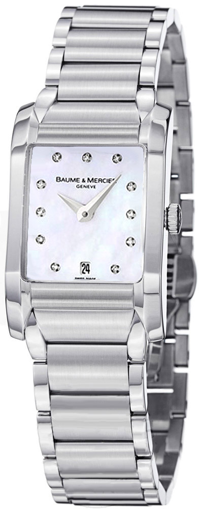 Baume & Mercier Diamant Watches Ladies Mother of Pearl White Battery Operated Quartz MOA8573 Watch