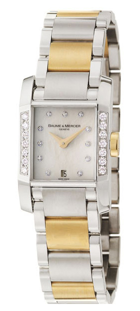 Baume & Mercier Diamant Watches Ladies Mother of Pearl White Battery Operated Quartz MOA8599 Watch