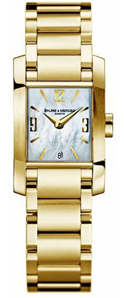 Baume & Mercier Diamant Watches Ladies Mother of Pearl White Battery Operated Quartz MOA8696 Watch