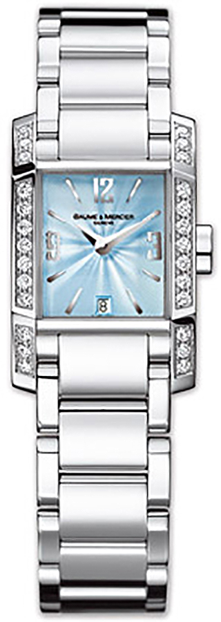 Baume & Mercier Diamant Watches Ladies Ice Blue Battery Operated Quartz MOA8719 Watch