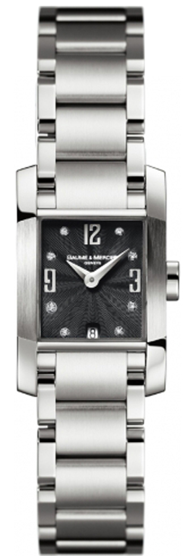 Baume & Mercier Diamant Watches Ladies Black Battery Operated Quartz MOA8804 Watch