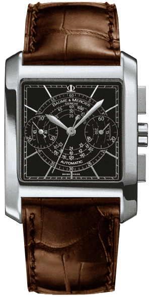 Baume & Mercier Hampton Square Watches Mens Black Self-winding Automatic MOA8608 Watch