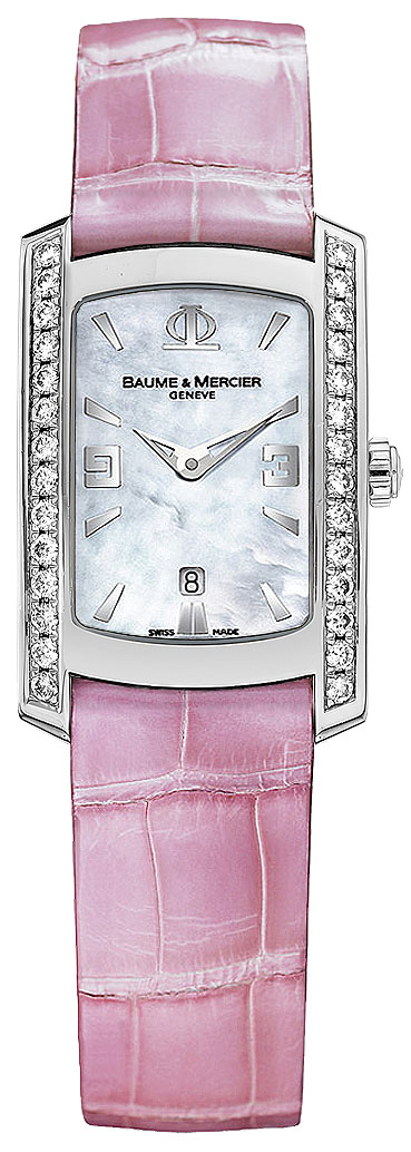 Baume & Mercier Hampton Milleis Watches Ladies Pearl White Battery Operated Quartz MOA8683-PNKCD Watch