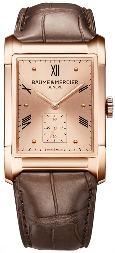 Baume & Mercier Hampton Rectangular Watches UNISEX Copper Brown Self-winding Automatic MOA10033 Watch