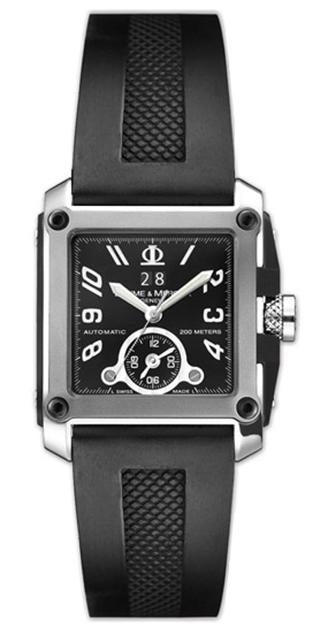Baume & Mercier Hampton Square Watches Mens Black Self-winding Automatic MOA8749 Watch