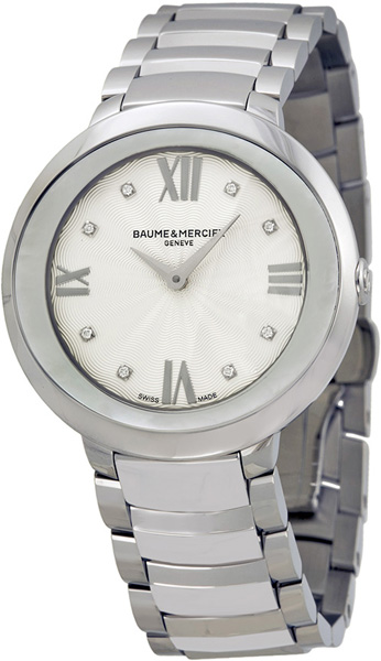 Baume & Mercier Promesse Watches Ladies Silver Battery Operated Quartz MOA10178 Watch