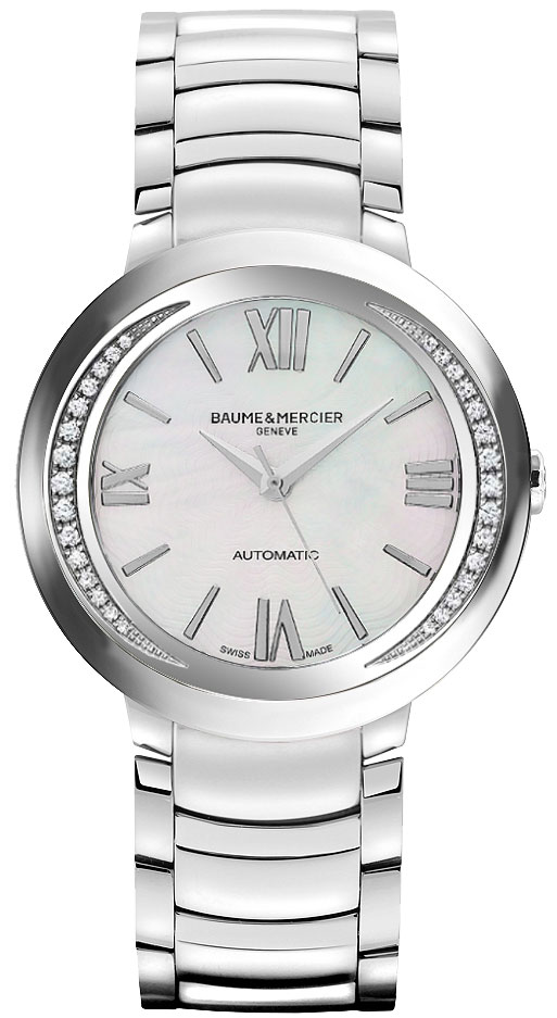 Baume & Mercier Promesse Watches Ladies Mother of Pearl White Self-winding Automatic MOA10184 Watch