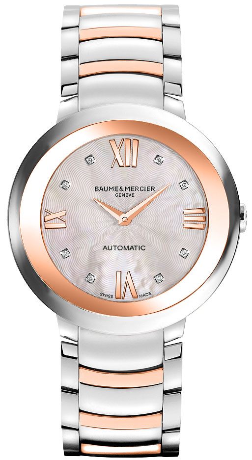 Baume & Mercier Promesse Watches Ladies Pearl White Self-winding Automatic MOA10239 Watch