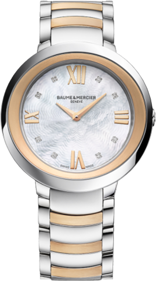 Baume & Mercier Promesse Watches Ladies White Mother of Pearl Battery Operated Quartz MOA10252 Watch
