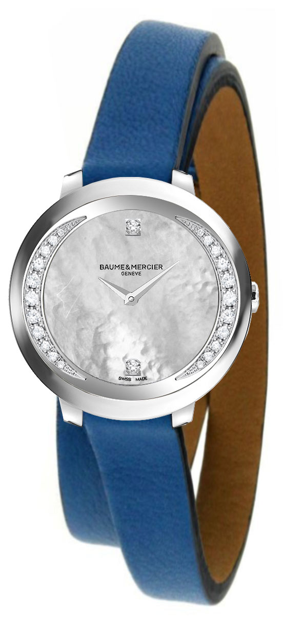 Baume & Mercier Promesse Watches Ladies Mother of Pearl White Battery Operated Quartz MOA10288 Watch