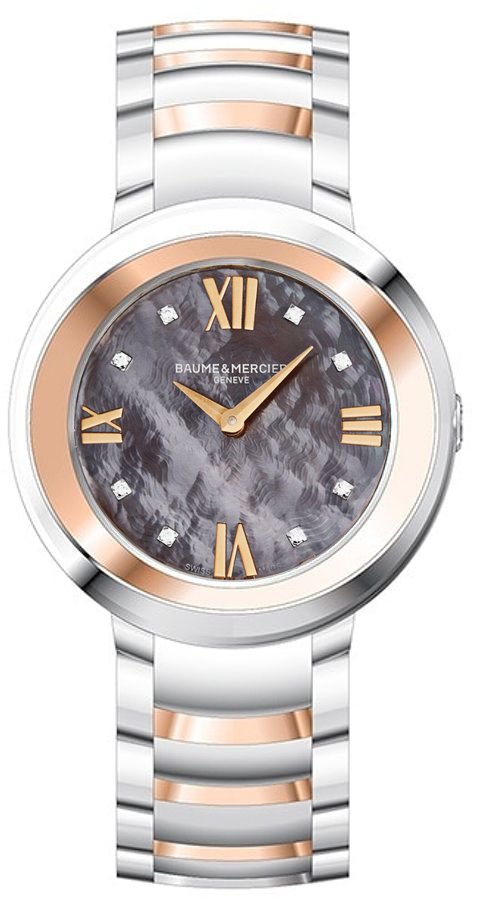 Baume & Mercier Promesse Watches Ladies Black Battery Operated Quartz MOA10264 Watch