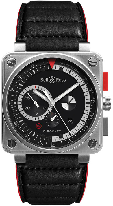 Bell Ross Aviation Instruments Watches Mens Black  BR-01-94-B-ROCKET Watch