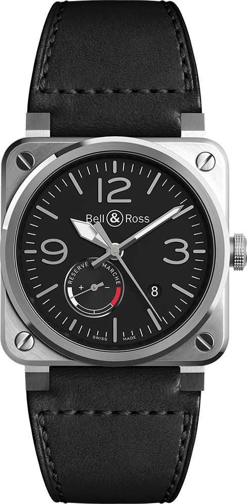 Bell Ross Aviation Instruments Watches Black BR-03-97-RESERVE-DE-MARCHE Watch
