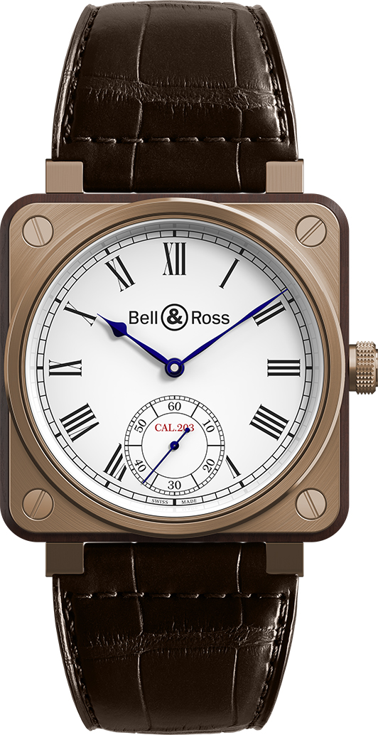 Bell Ross Aviation Instruments Watches Mens White Dial Manual Winding BR-01-INSTRUMENT-DE-MARINE Watch