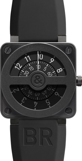 Bell Ross Aviation Instruments Watches Mens Black Self winding Automatic BR-01-92-COMPASS Watch