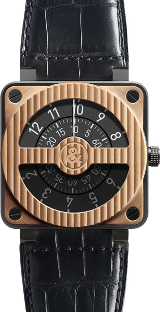 Bell Ross Aviation Instruments Watches  Black Self winding Automatic BR-01-92-COMPASS-ROSE-GOLD-CARBON Watch