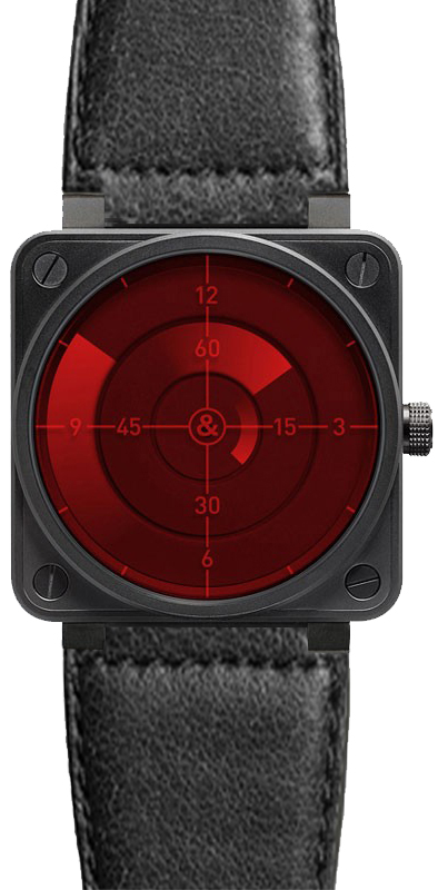 Bell Ross Aviation Instruments Watches  Red  BR-01-RED-RADAR-LS Watch