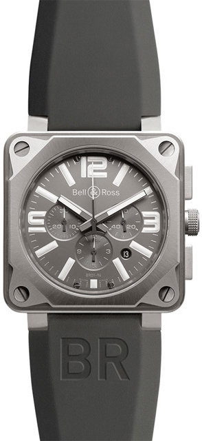 Bell Ross Aviation Instruments Watches  Grey  BR-01-94-PRO-TITANIUM Watch