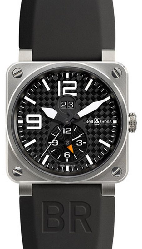 Bell Ross Aviation Instruments Watches Black BR-03-51-GMT-TITANIUM Watch