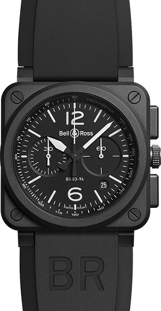 Bell Ross Aviation Instruments Watches  Black  BR-03-94-CARBON Watch