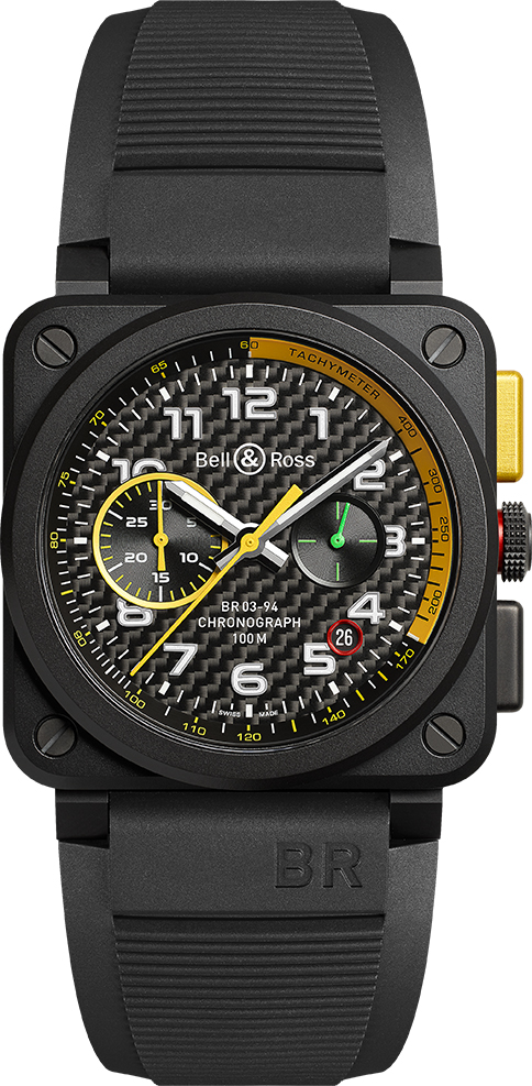Bell Ross Aviation Instruments Watches Mens Black BR-03-94-RS17 Watch