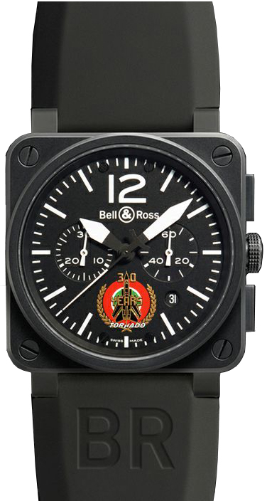 Bell Ross Aviation Instruments Watches Mens Black BR-03-94-TORNADO Watch