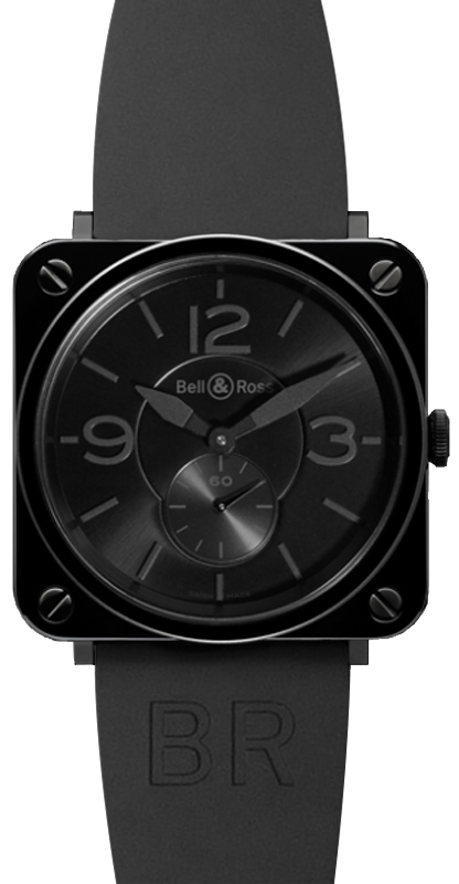 Bell Ross Aviation Instruments Watches Mens Black BR-S-BLACK-CERAMIC-PHANTOM Watch