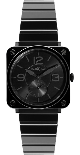 Bell Ross Aviation Instruments Watches Black BR-S-BLACK-CERAMIC-PHANTOM-BRACELET Watch