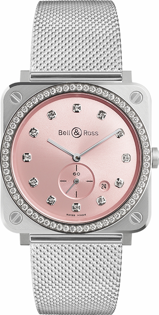 Bell Ross Aviation Instruments Watches   Battery Operated Quartz BR-S-NOVAROSA-FULL-DIAMONDS Watch