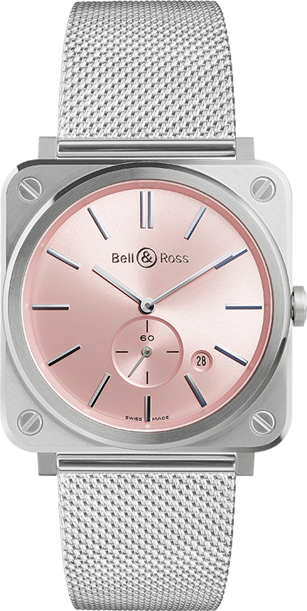 Bell Ross Aviation Instruments Watches Ladies Sunray Pink Battery Operated Quartz BR-S-NOVAROSA Watch