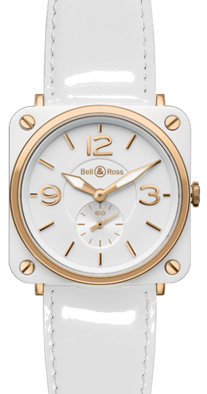 Bell Ross Aviation Instruments Watches  Pink  BR-S-PINK-GOLD-WHITE-CERAMIC Watch