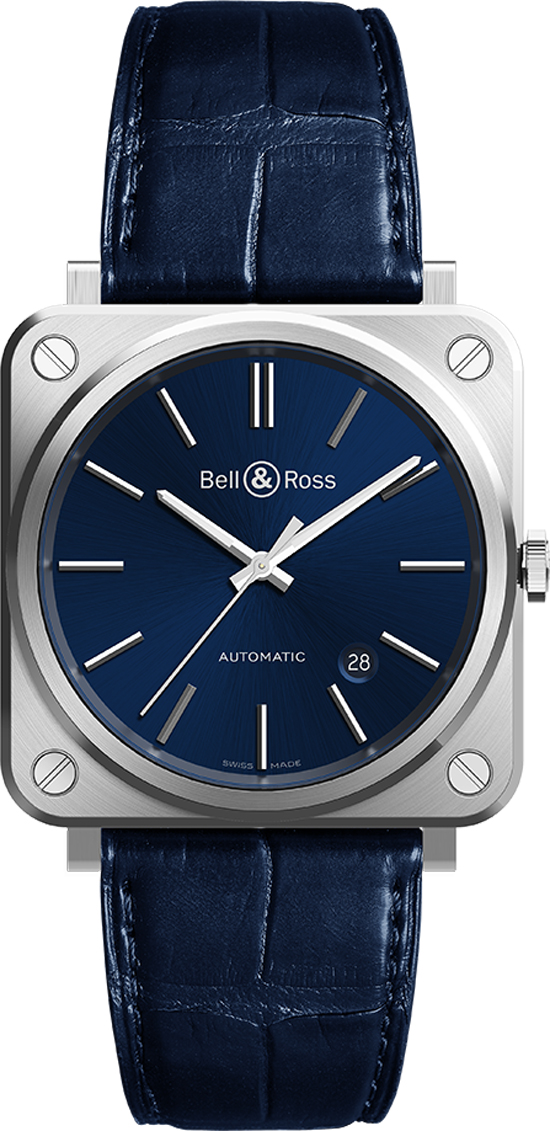 Bell Ross Aviation Instruments Watches  Blue Self winding Automatic BR-S-92-BLUE-STEEL Watch