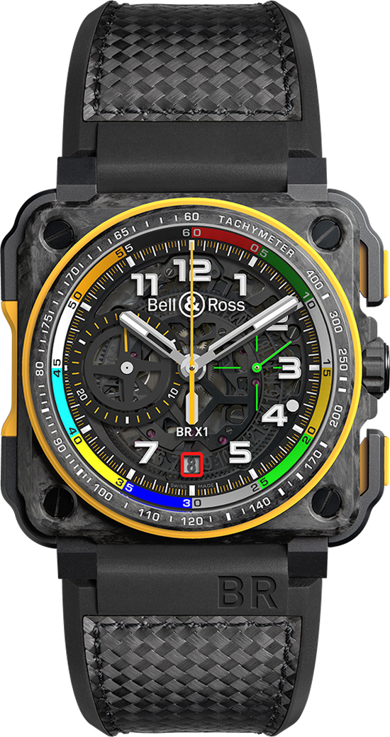 Bell Ross Aviation Instruments Watches Mens Black Skeleton Self winding Automatic BR-X1-RS17 Watch