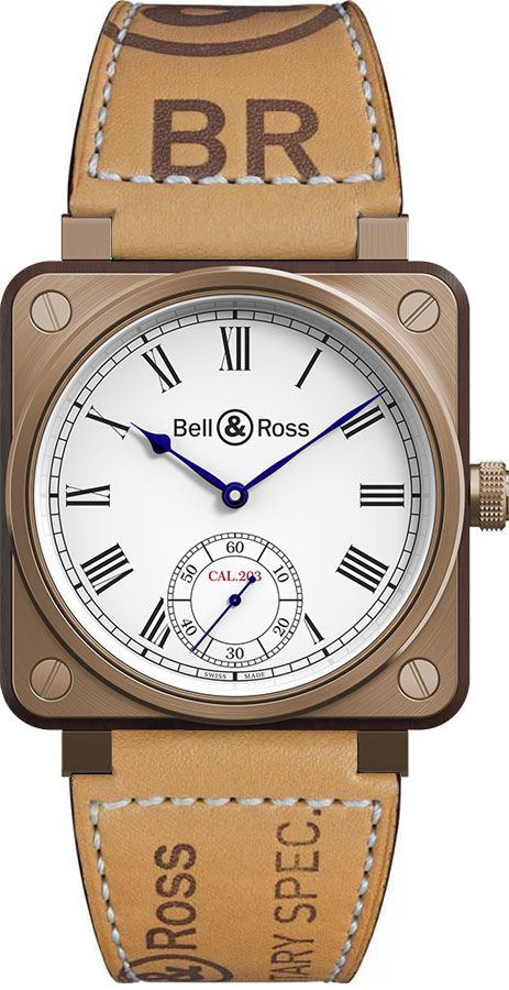 Bell Ross Aviation Instruments Watches  Lacquered White Manual Winding BR-01-INSTRUMENT-DE-MARINE-B-V-035 Watch