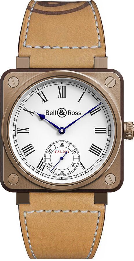 Bell Ross Aviation Instruments Watches  Lacquered White Manual Winding BR-01-INSTRUMENT-DE-MARINE-B-V-037 Watch