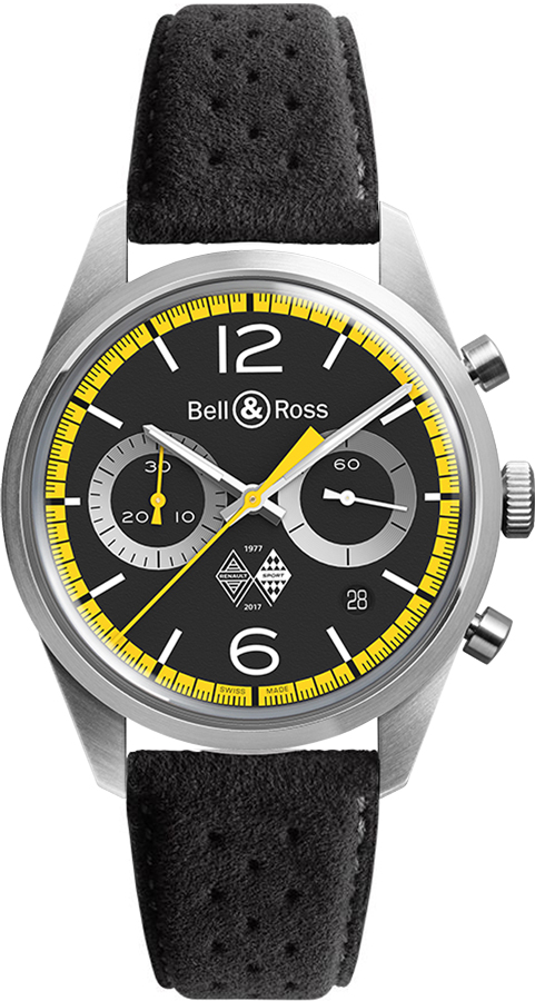 Bell Ross Vintage Watches Mens Black Self winding Automatic BR-126-RENAULT-SPORT-40TH-ANNIVERSARY-B-F-020 Watch