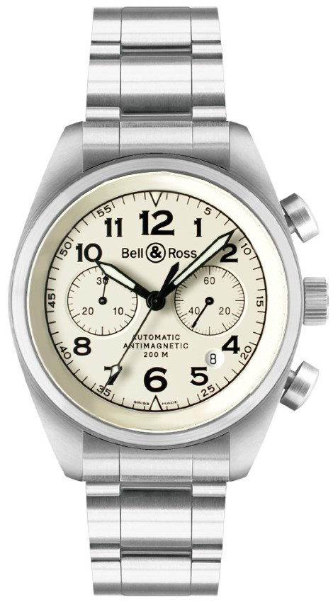 Bell Ross Vintage Watches Mens Beige BR-126-VINTAGE-BEIGE Watch