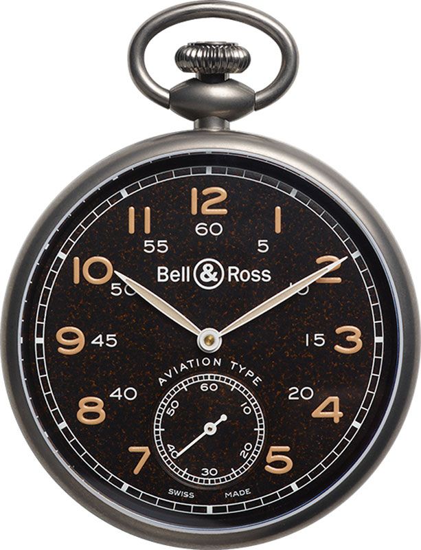 Bell Ross Vintage Watches Mens Brown Manual Winding BRPW1-BL-TI Watch