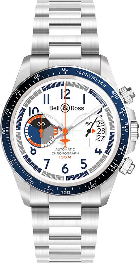 Bell Ross Vintage Watches White Self winding Automatic BR-V2-94-RACING-BIRD-SST Watch