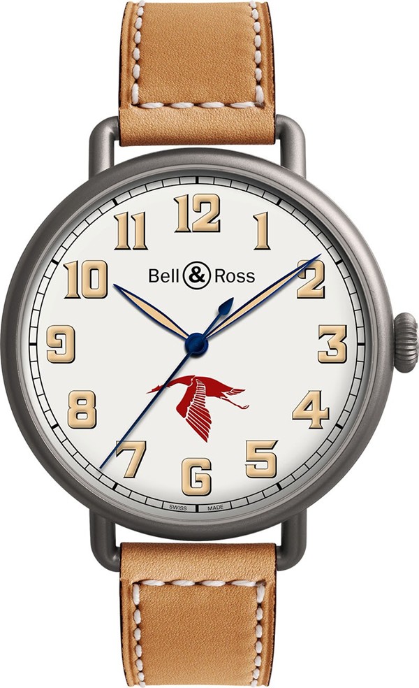 Bell Ross Vintage Watches Mens Opaline Silver Self winding Automatic WW1-GUYNEMER Watch