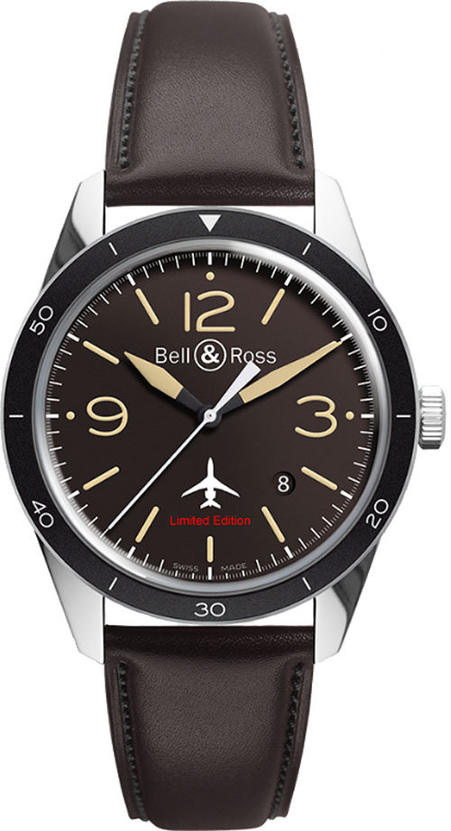 Bell Ross Vintage Watches Mens Brown Self winding Automatic BR-123-FALCON Watch