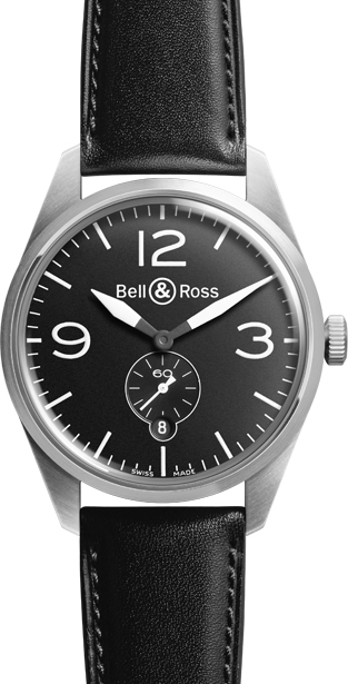 Bell Ross Vintage Watches Mens Black BR-123-ORIGINAL-BLACK Watch