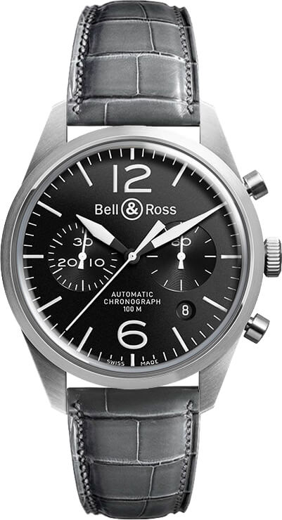 Bell Ross Vintage Watches Mens Black Self winding Automatic BR-126-ORIGINAL-BLACK-B-A-046 Watch
