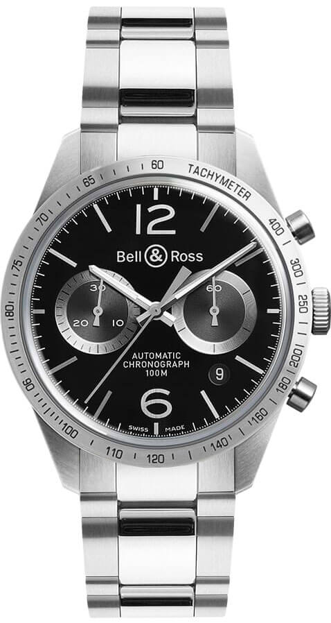 Bell Ross Vintage Watches Mens Black Self winding Automatic BR-126-GT-STEEL Watch