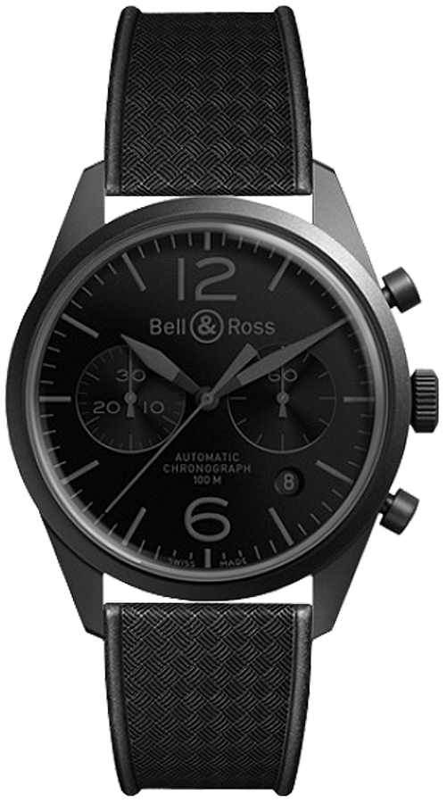 Bell Ross Vintage Watches Mens Black Self winding Automatic BR-126-ORIGINAL-PHANTOM Watch