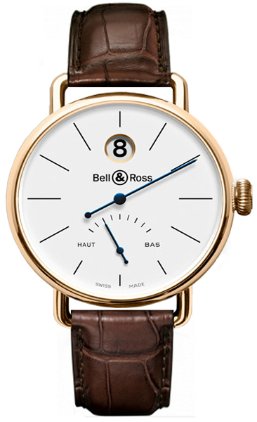 Bell Ross Vintage Watches  Opaline Pearl White  WW1-HEURE-SAUTANTE-PINK-GOLD Watch