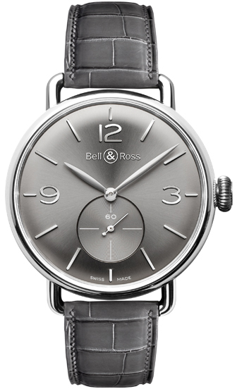 Bell Ross Vintage Watches Mens Grey Manual Winding WW1-ARGENTIUM-RUTHENIUM Watch