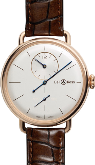 Bell Ross Vintage Watches  Opaline Pearled Silver Self winding Automatic WW1-REGULATEUR-ROSE-GOLD Watch