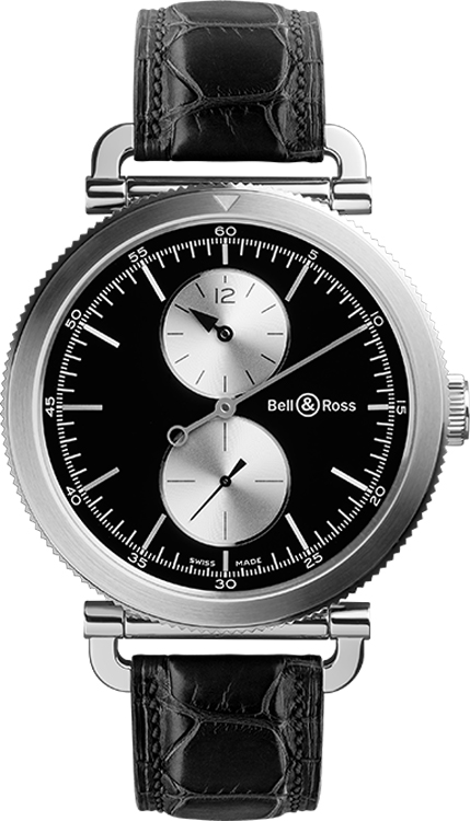 Bell Ross Vintage Watches Mens Black Self winding Automatic WW2-REGULATEUR-OFFICER Watch