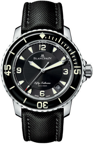 Blancpain 50 Fathoms Watches Mens Black Self-winding Automatic 5015-1130-52 Watch